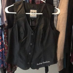 Harley Davidson leather vest
